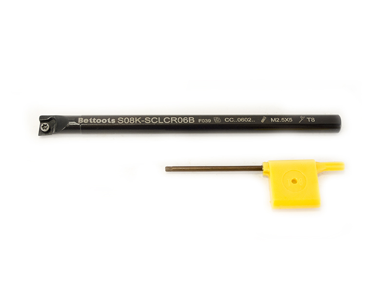 Резец расточной с ромбической пластиной D=08 L=125 S08K SCLCR 06 Beltools